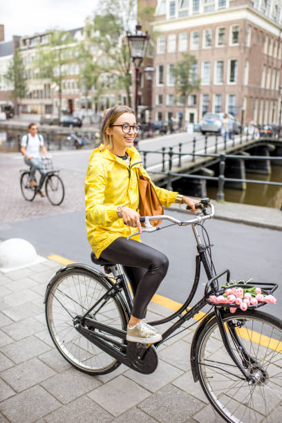 istock Woman traveling in Amsterdam 842152320