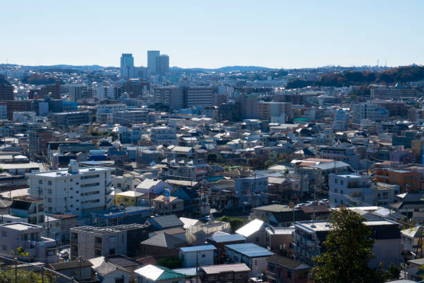 istock Aerial panorama view on the town 842152500