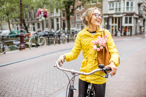 istock Woman traveling in Amsterdam 842152818