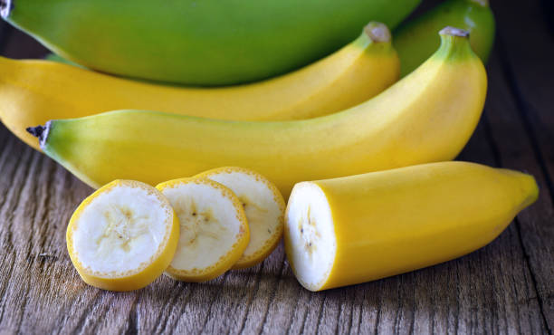 istock Banana on wood 842156926