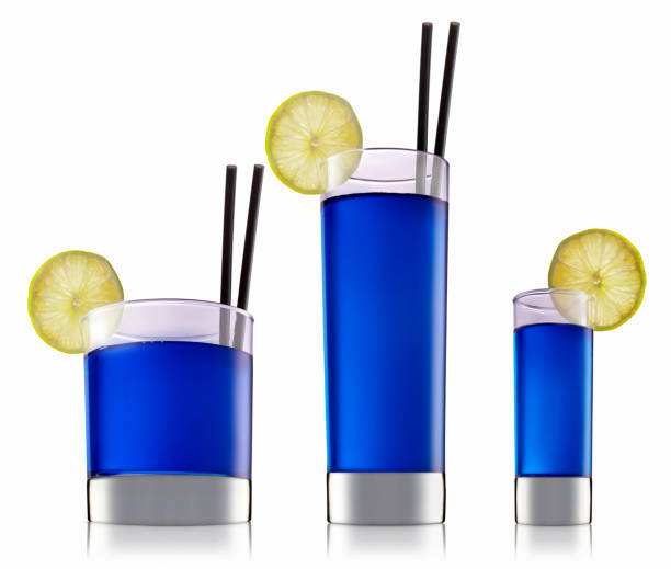 alcohol cocktail isolated on white background