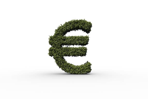 istock Euro sign made of leaves 842162792