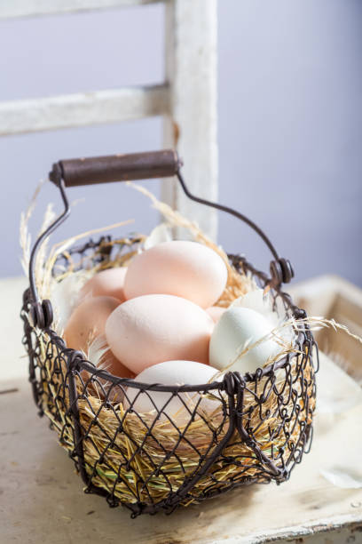 istock Full of vitamins and ecological eggs from the countryside 842163106