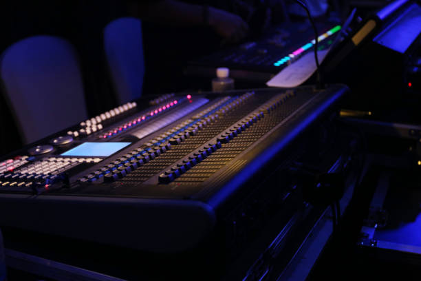 istock Large Music Mixer desk at he Concert. 842163220