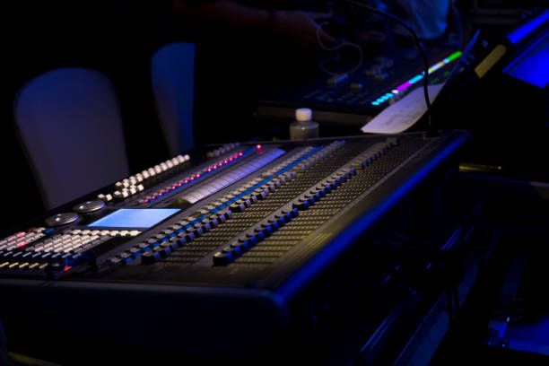 istock Large Music Mixer desk at he Concert. 842163992