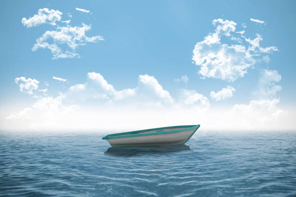 istock Small boat in the ocean 842166774
