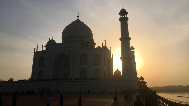 istock Sunset at Taj Mahal 842167208