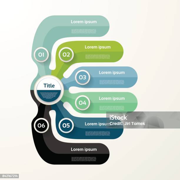 6 Step Elementtree Six Elements Banner 6 Steps Design Chart Infographic Step By Step ...