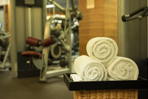 istock Fitness club in luxury hotel interior 842167500