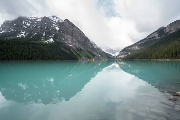 Beautiful and famous lake louise in Banff national park in Alberta, Canada