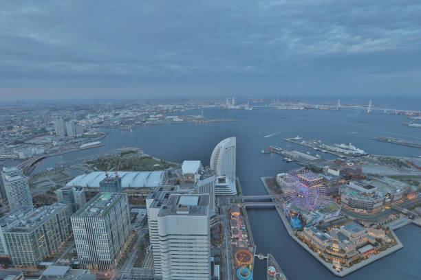 istock night scenery of Yokohama 842184264