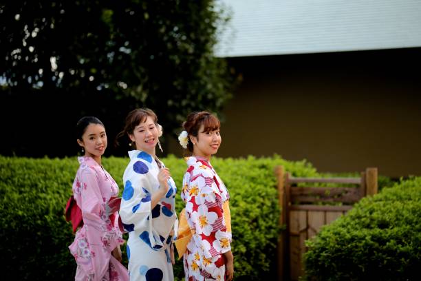 istock Japanese young women in Yukata 842184704