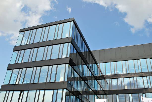 istock glass architecture of modern building 842192236