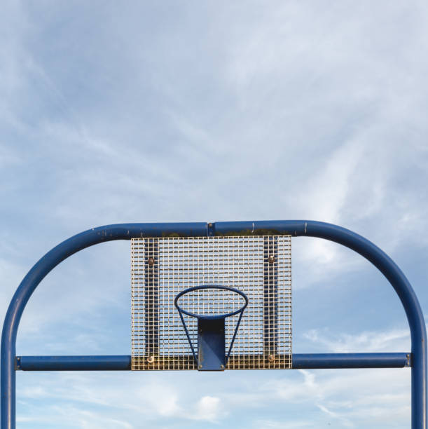 istock Simple metal basketball play yard construction 842192482