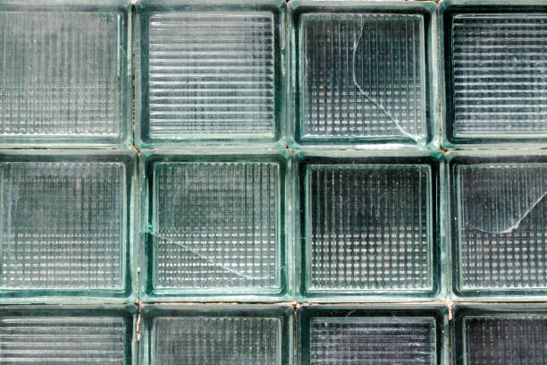 istock Old vintage light green hard glass tiles 842192576