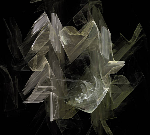 istock image of one Digital Fractal on Black Color 842192946
