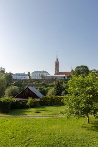 istock View on Minor Basilica in Polish historical town, Grybow 842195152