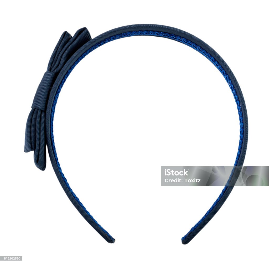 blue head hoop. Isolated on white background Headband Stock Photo