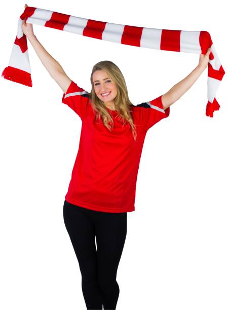 istock Cheering football fan in red 842209332