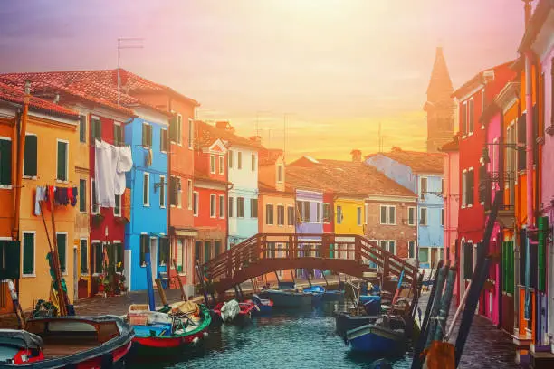 Colorful houses in Burano