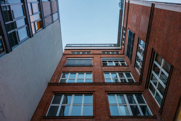 istock low angle view of brick industrial building 842211114