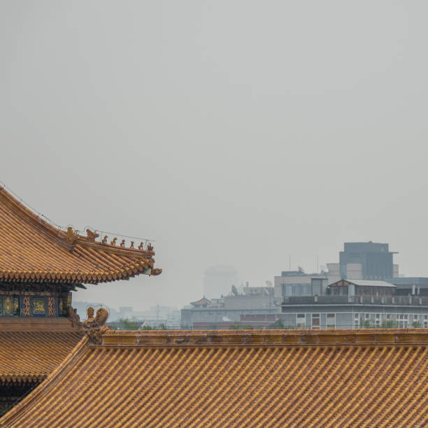 chinese temple - tiananmen square imagens e fotografias de stock