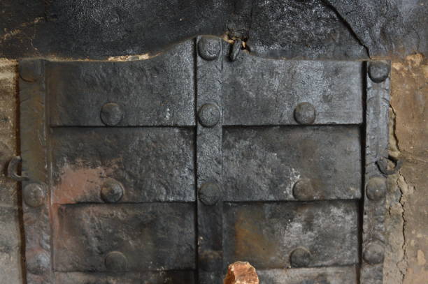 istock An Old fireplace in a old house 842228600