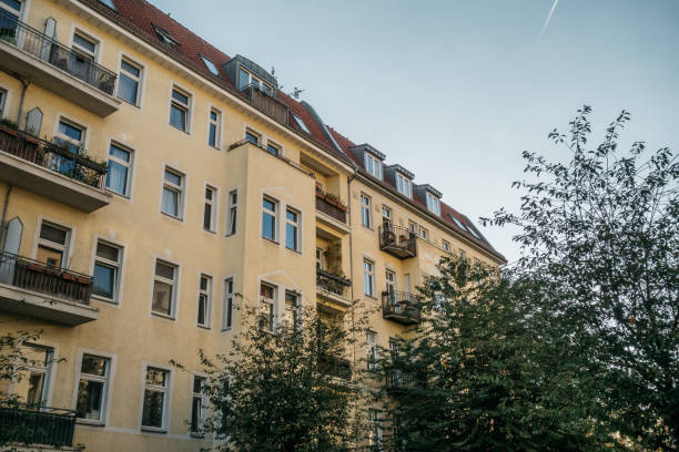 istock orange apartment building in berlin 842231004