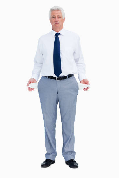 istock Portrait of a businessman with empty pockets 842231184