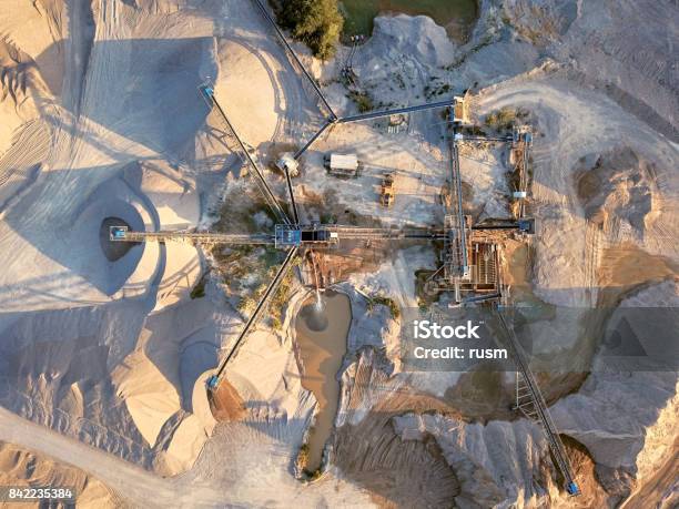 Luftaufnahme Von Bruchstein Steinbruch Maschine Stockfoto und mehr Bilder von Bergbau - Bergbau, Bergwerk, Luftaufnahme