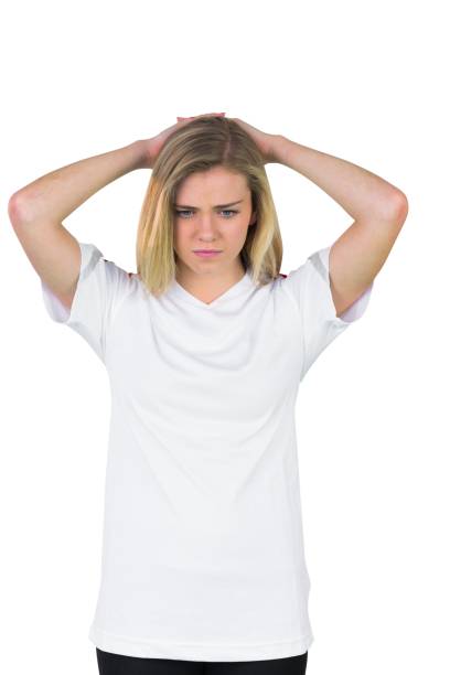 istock Disappointed football fan in white 842235456