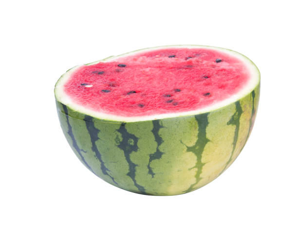 istock Half of watermelon on a white background. 842238480