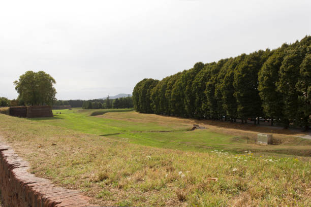 istock Field surrounding Lucca ancient walls in Italy 842241928