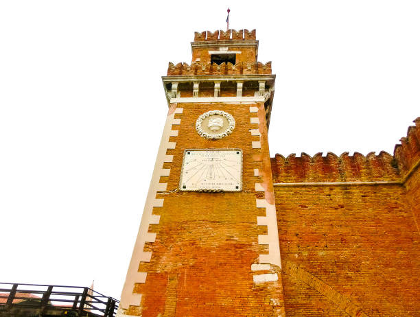 ingresso dell'arsenale. venezia, italia - venice italy ancient architecture creativity foto e immagini stock