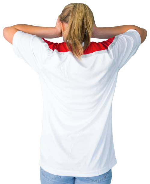 istock Disappointed football fan in white 842247136