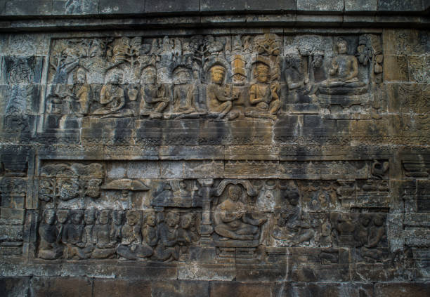 istock Borobudur Temple Relief, at Borobudur Temple Magelang Central Java Indonesia 842260338