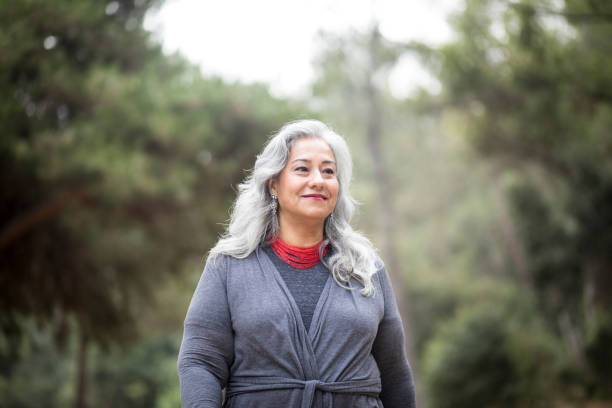 istock Beautiful Senior Mexican Woman Alone in Nature 842265672