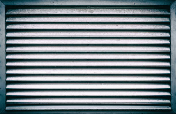 istock The grille installed on the building outside 842276556