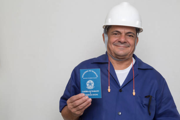 Brazilian worker stock photo