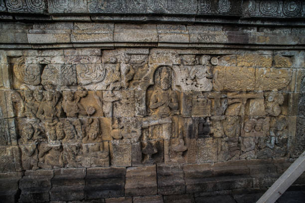 istock Borobudur Temple Relief, at Borobudur Temple Magelang Central Java Indonesia 842285874