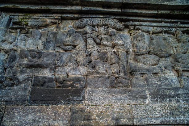 istock Borobudur Temple Relief, at Borobudur Temple Magelang Central Java Indonesia 842286900