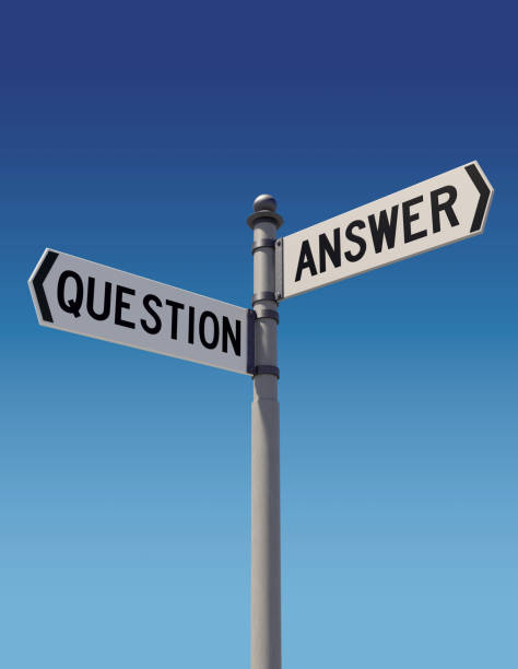 istock Street signs pointing opposite directions: Question or Answer 842293862