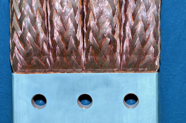 Metal frames in a row in a shop