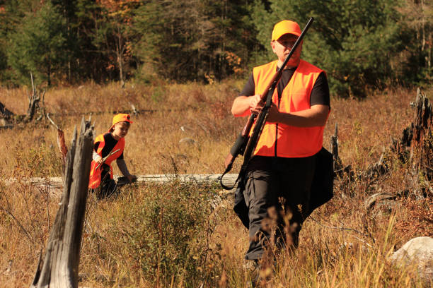 istock Father and son are hunting 842308896