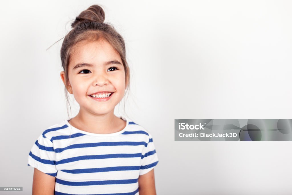 Glückliches kleines Mädchen - Lizenzfrei Lächeln Stock-Foto