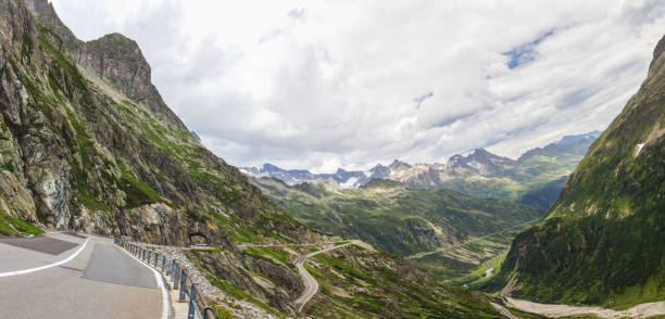 istock Susten road and glacier in Switzerland 842312152