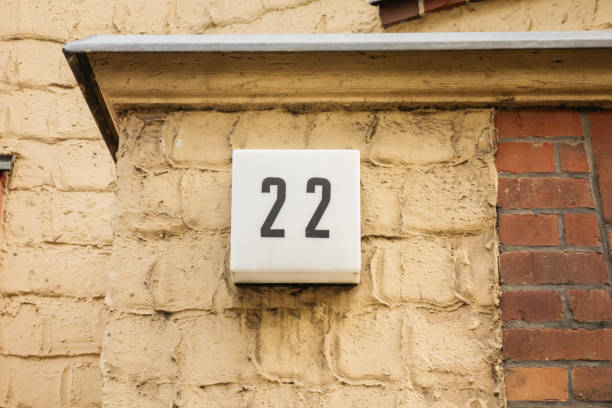 istock number 22 door sign 842312238