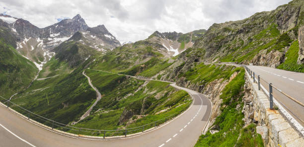 istock Susten road and glacier in Switzerland 842312416