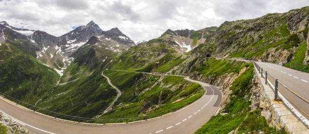 istock Susten road and glacier in Switzerland 842312442
