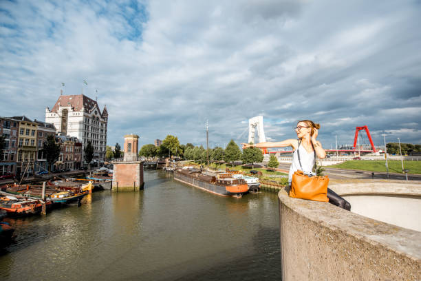 istock Woman traveling in Rotterdam 842312796